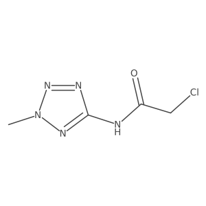 2-chloro-N-(2-methyltetrazol-5-yl)acetamide Structure