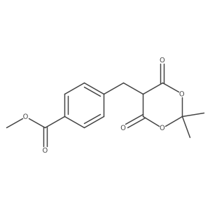 Methyl 4-((2,2-dimethyl-4,6-dioxo-1,3-dioxan-5-yl)methyl)benzoate结构式