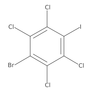 1-Bromo-2,3,5,6-tetrachloro-4-iodobenzene Structure