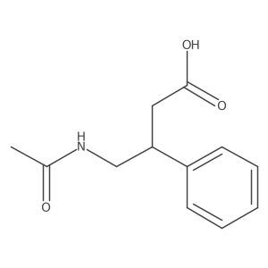 4-Acetylamino-3-phenyl-butyric acid结构式