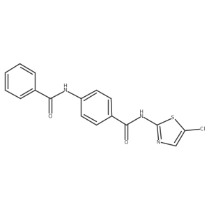 4-Benzoylamino-n-(5-chloro-thiazol-2-yl)-benzamide结构式