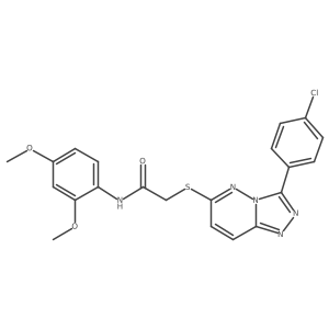 2-((3-(4-chlorophenyl)-[1,2,4]triazolo[4,3-b]pyridazin-6-yl)thio)-N-(2,4-dimethoxyphenyl)acetamide Structure