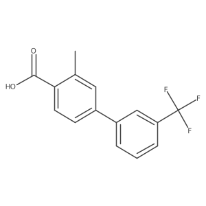 2-Methyl-4-[3-(trifluoromethyl)phenyl]benzoic acid Structure