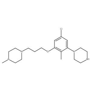 1-{3-[(5-Chloro-2-methyl-3-piperazin-1-ylphenyl)oxy]propyl}-4-methylpiperazine结构式