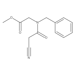 Methyl 2-(N-benzyl-2-cyanoacetamido)acetate Structure