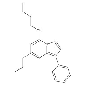 N-butyl-3-phenyl-5-propylpyrazolo[1,5-a]pyrimidin-7-amine Structure