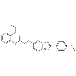 N-(2-ethoxyphenyl)-2-((2-(4-methoxyphenyl)imidazo[1,2-b]pyridazin-6-yl)thio)acetamide Structure