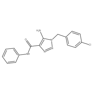 5-amino-1-(4-chlorobenzyl)-N-phenyl-1H-1,2,3-triazole-4-carboxamide Structure
