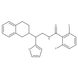 N-(2-(3,4-dihydroisoquinolin-2(1H)-yl)-2-(furan-2-yl)ethyl)-2,6-difluorobenzamide Structure