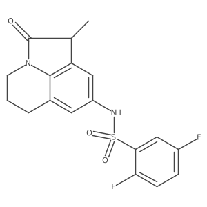 2,5-difluoro-N-(1-methyl-2-oxo-2,4,5,6-tetrahydro-1H-pyrrolo[3,2,1-ij]quinolin-8-yl)benzenesulfonamide Structure