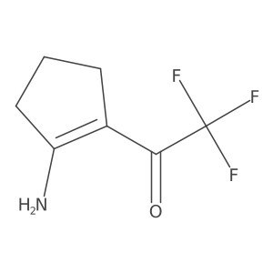 Ethanone, 1-(2-amino-1-cyclopenten-1-yl)-2,2,2-trifluoro- Structure