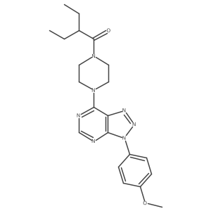 2-ethyl-1-(4-(3-(4-methoxyphenyl)-3H-[1,2,3]triazolo[4,5-d]pyrimidin-7-yl)piperazin-1-yl)butan-1-one结构式