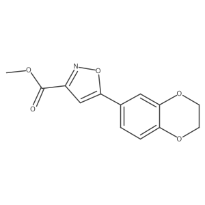 Methyl 5-(2,3-dihydrobenzo[b][1,4]dioxin-7-yl)isoxazole-3-carboxylate Structure