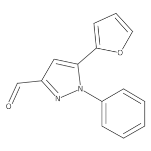 1-Phenyl-5-(2-furyl)pyrazole-3-carbaldehyde Structure