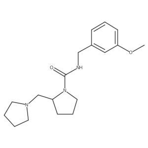 (S)-N-(3-methoxybenzyl)-2-(pyrrolidin-1-ylmethyl)pyrrolidine-1-carboxamide结构式