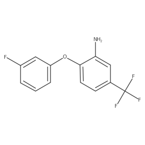 2-(3-Fluorophenoxy)-5-(trifluoromethyl)aniline结构式