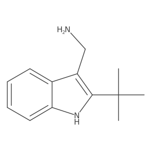 (2-(tert-Butyl)-1H-indol-3-yl)methanamine结构式