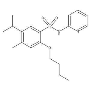 {[2-Butoxy-4-methyl-5-(methylethyl)phenyl]sulfonyl}-2-pyridylamine结构式