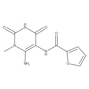 N-(6-amino-1-methyl-2,4-dioxo-1,2,3,4-tetrahydropyrimidin-5-yl)furan-2-carboxamide Structure