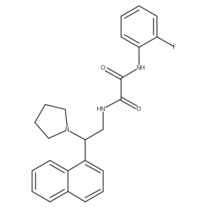 N1-(2-fluorophenyl)-N2-(2-(naphthalen-1-yl)-2-(pyrrolidin-1-yl)ethyl)oxalamide Structure