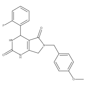 4-(2-fluorophenyl)-6-(4-methoxybenzyl)-3,4,6,7-tetrahydro-1H-pyrrolo[3,4-d]pyrimidine-2,5-dione Structure