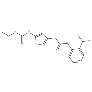 Ethyl (4-(2-((2-isopropylphenyl)amino)-2-oxoethyl)thiazol-2-yl)carbamate Structure