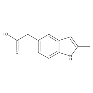 2-Methyl-1H-indole-5-acetic acid Structure