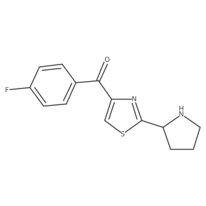 Methanone, (4-fluorophenyl)[2-[(2S)-2-pyrrolidinyl]-4-thiazolyl]-结构式