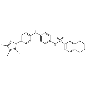 N-(4-{[6-(3,4,5-trimethyl-1H-pyrazol-1-yl)pyridazin-3-yl]amino}phenyl)-2,3-dihydro-1,4-benzodioxine-6-sulfonamide Structure