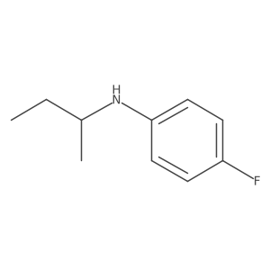 N-(butan-2-yl)-4-fluoroaniline结构式