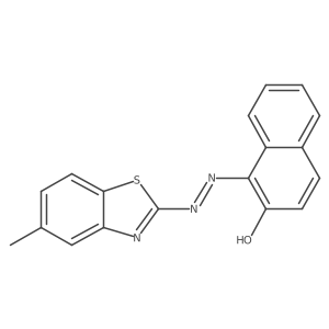 1-[2-(5-Methyl-2-benzothiazolyl)diazenyl]-2-naphthalenol结构式