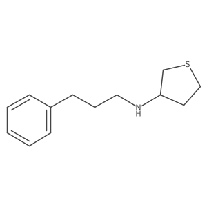 N-(3-phenylpropyl)thiolan-3-amine结构式