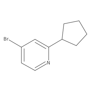 4-Bromo-2-cyclopentylpyridine Structure