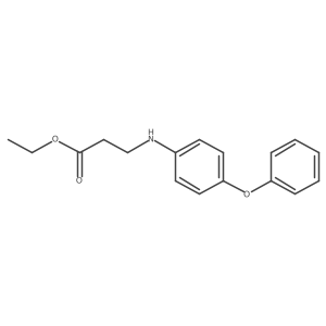 Ethyl 3-(4-phenoxyanilino)propanoate结构式
