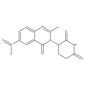3-(2-methyl-6-nitro-4-oxo-4H-quinazolin-3-yl)-piperidine-2,6-dione结构式