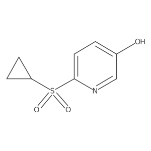 6-(Cyclopropylsulfonyl)-3-pyridinol结构式