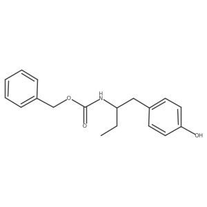 benzyl N-[1-(4-hydroxyphenyl)butan-2-yl]carbamate Structure