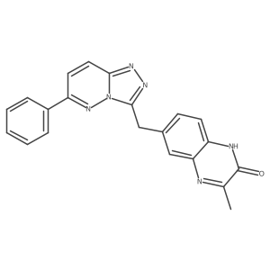 3-Methyl-6-[(6-phenyl-1,2,4-triazolo[4,3-b]pyridazin-3-yl)methyl]-2(1h)-quinoxalinone结构式