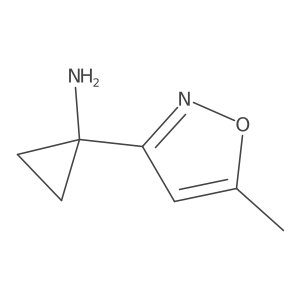 1-(5-Methylisoxazol-3-yl)cyclopropanamine结构式