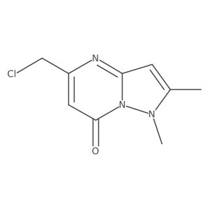 5-(chloromethyl)-1,2-dimethylpyrazolo[1,5-a]pyrimidin-7(1H)-one Structure
