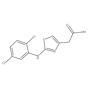 2-{2-[(2,5-Dichlorophenyl)amino]-1,3-thiazol-4-yl}acetic acid Structure