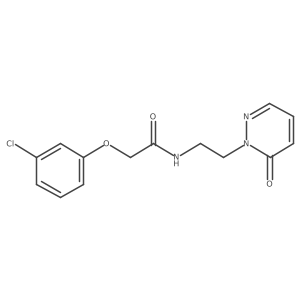2-(3-chlorophenoxy)-N-(2-(6-oxopyridazin-1(6H)-yl)ethyl)acetamide结构式
