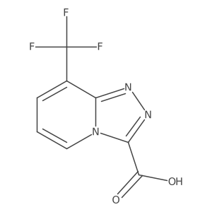 8-(Trifluoromethyl)-[1,2,4]triazolo[4,3-a]pyridine-3-carboxylic acid结构式