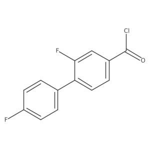 3-Fluoro-4-(4-fluorophenyl)benzoyl chloride Structure