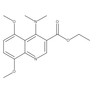 Ethyl 4-(dimethylamino)-5,8-dimethoxyquinoline-3-carboxylate Structure
