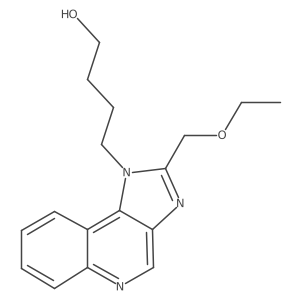 2-(Ethoxymethyl)-1H-imidazo[4,5-c]quinoline-1-butanol Structure