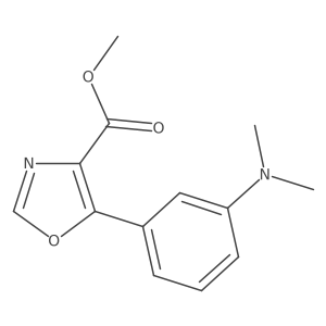 5-(3-Dimethylamino-phenyl)-oxazole-4-carboxylic acid methyl ester Structure