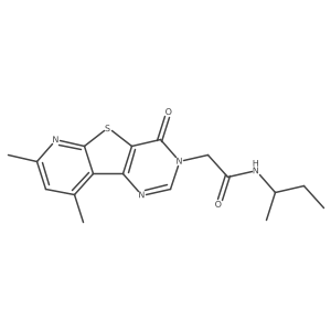 N-(sec-butyl)-2-(7,9-dimethyl-4-oxopyrido[3',2':4,5]thieno[3,2-d]pyrimidin-3(4H)-yl)acetamide Structure