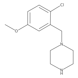 4-Chloro-3-(piperazin-1-ylmethyl)phenol Structure