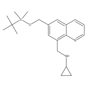 N-{[6-({[(1,1-dimethylethyl)(dimethyl)silyl]oxy}methyl)-8-quinolinyl]methyl}cyclopropanamine Structure